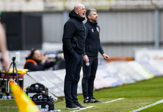 David Martindale cuts a frustrated figure on the touchline