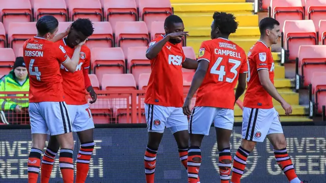 Charlton celebrate