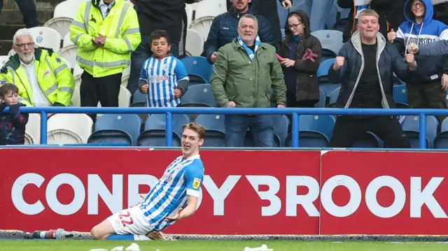 Huddersfield celebrate