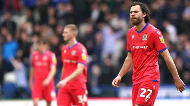 Blackburn players dejected