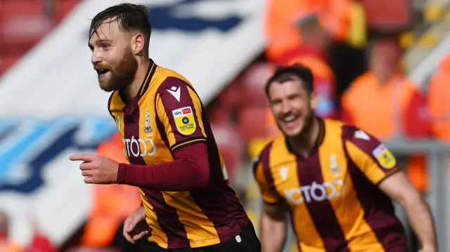 Bradford celebrate