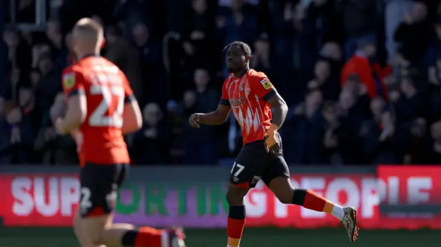 Luton celebrate