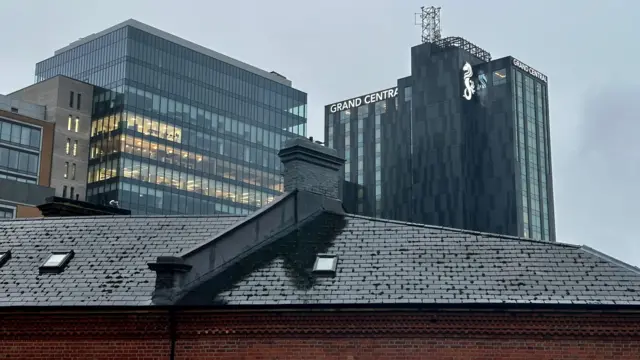 A view of Grand Central Hotel in Belfast