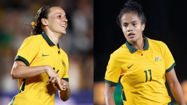 Hayley Raso & Mary Fowler playing for Australia