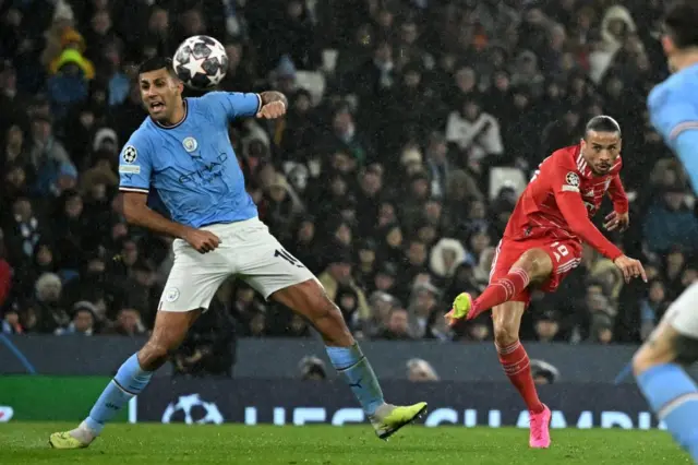 Leroy Sane shoots