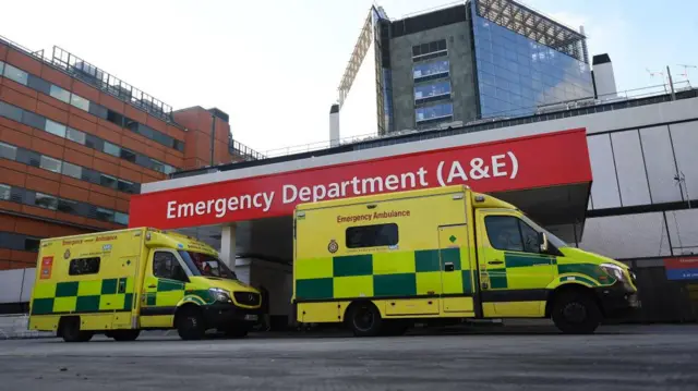 The A&E department at St Thomas' hospital in central London