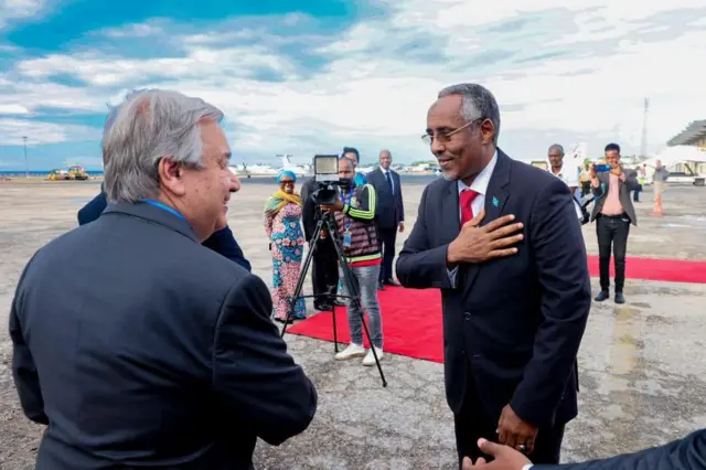 António Guterres in Mogadishu