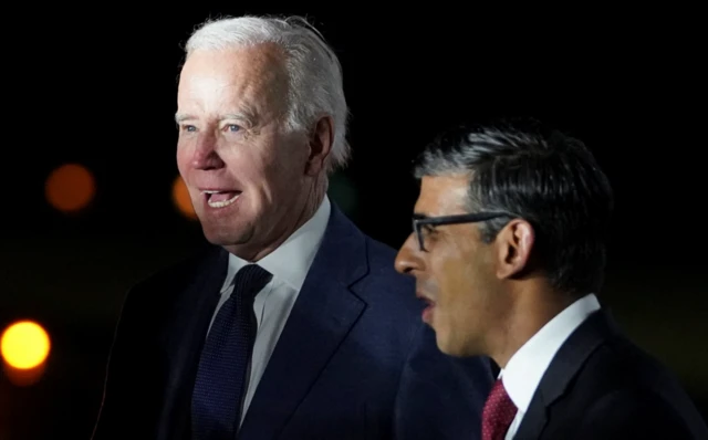 Joe Biden and Rishi Sunak