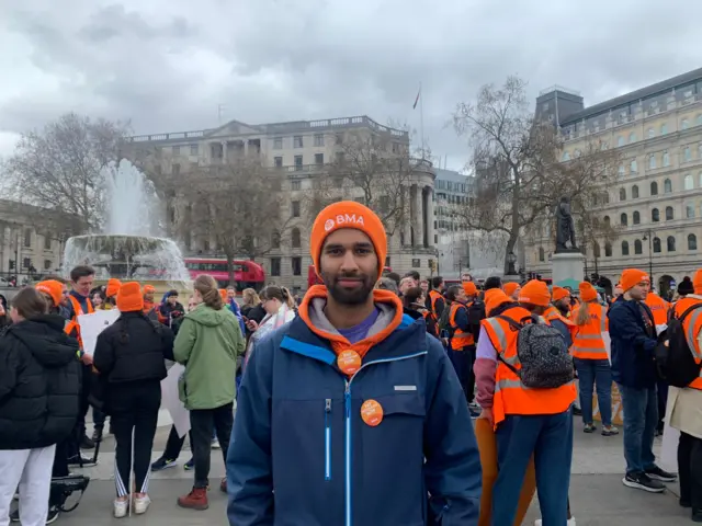 Vivek Trivedi in Trafalgar Square