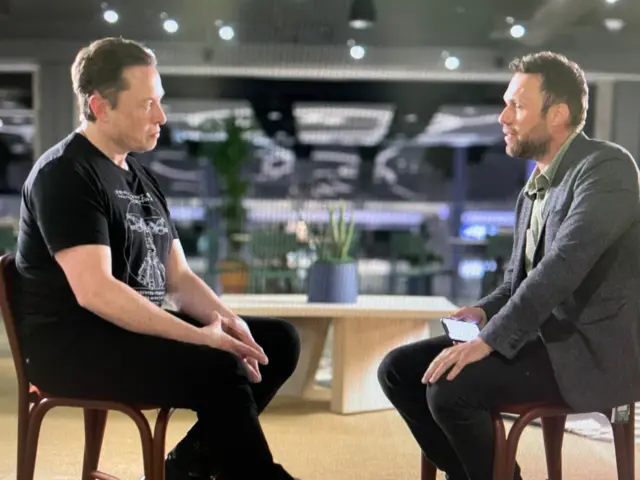 Elon Musk with James Clayton