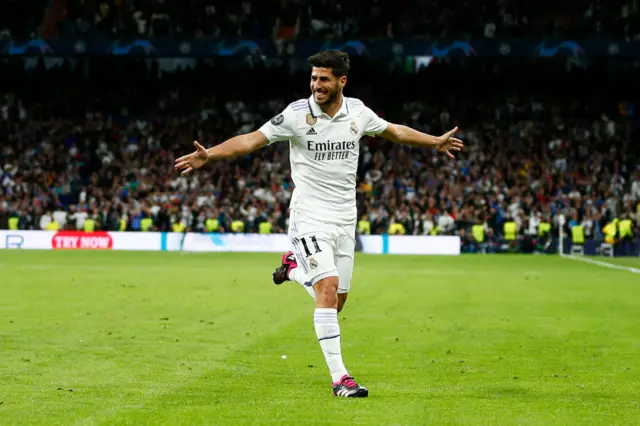 Asensio celebrates