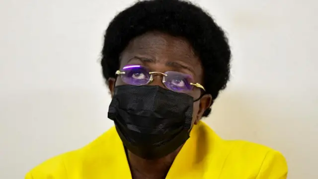 Mary Goretti Kitutu Kimono in court in Kampala, Uganda - 6 April 2023