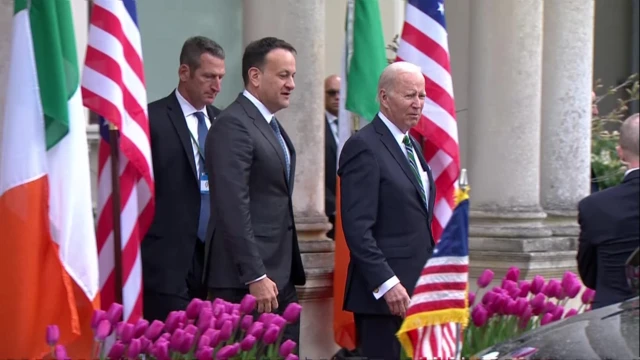 Taoiseach (Prime Minister) Leo Varadkar with US President Biden