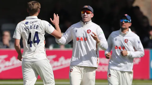 Essex celebrate wicket