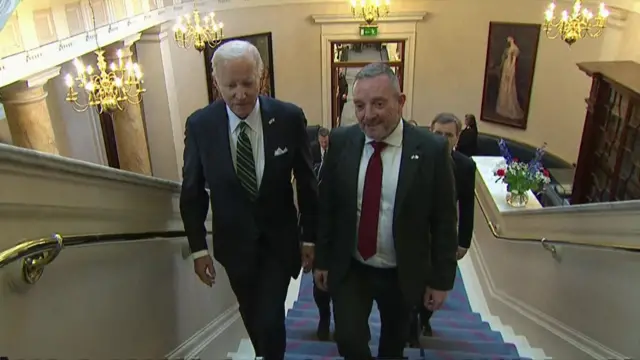 Biden walks into chamber