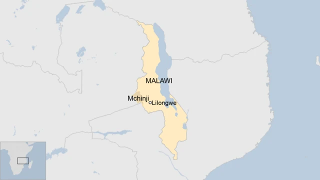 A map of Malawi