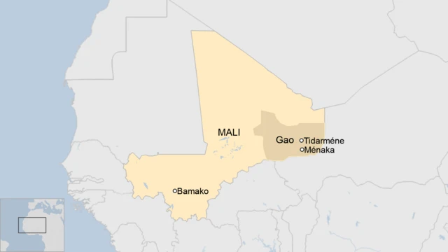 A map of Mali