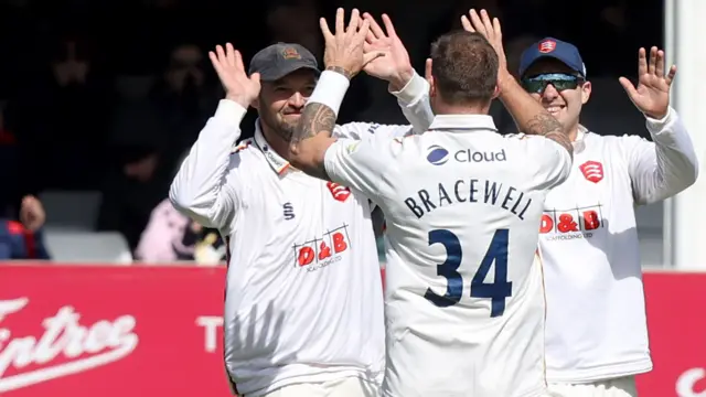 Essex celebrate wicket