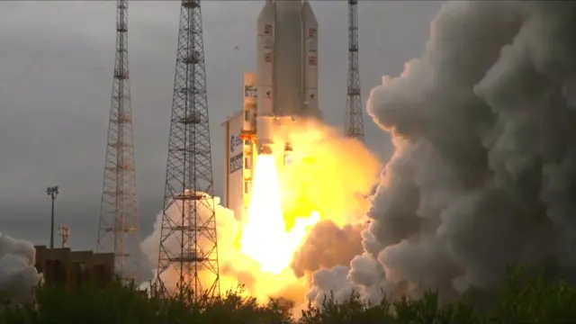 The Ariane 5 rocket has blasted off