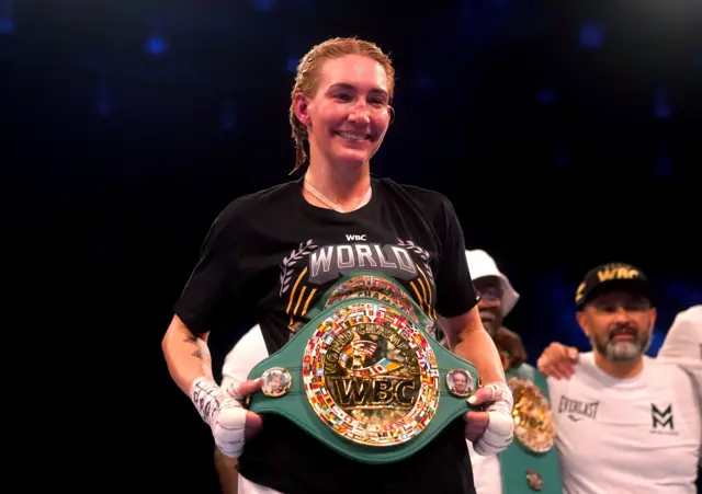 Mikaela Mayer with her interim title