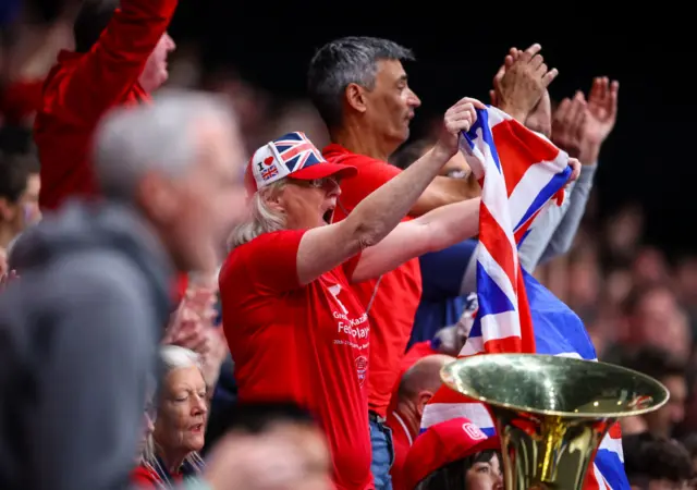 British fan at the BJK Cup tie