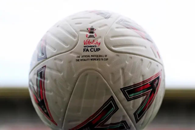 Women's FA Cup match ball for Man Utd v Brighton