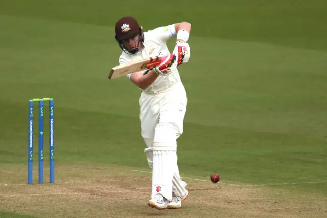 Ollie Pope batting