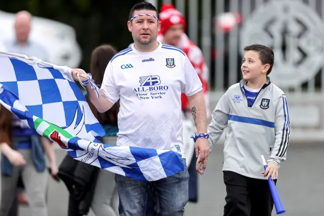 Fans arrive at Healy Park