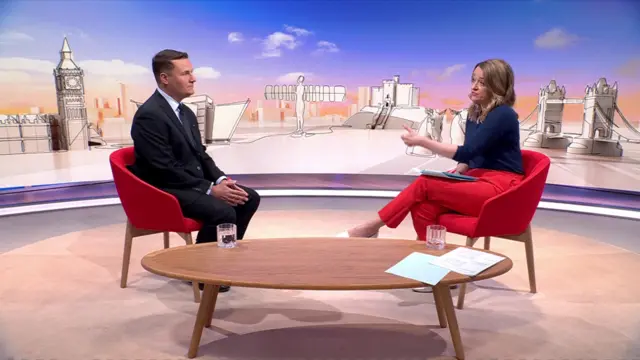 Wes Streeting and Laura Kuenssberg