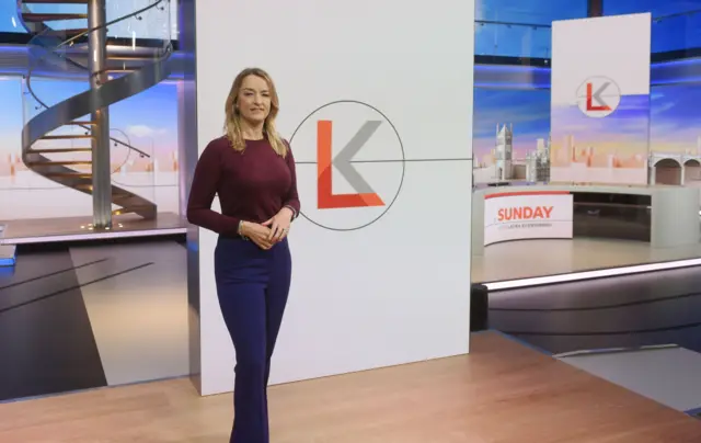 Laura Kuenssberg in the studio