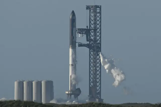 SpaceX's Starship in Boca Chica, Texas