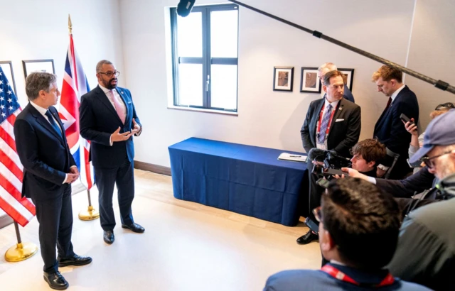 Secretary State Anthony Blinken and James Cleverly in Japan