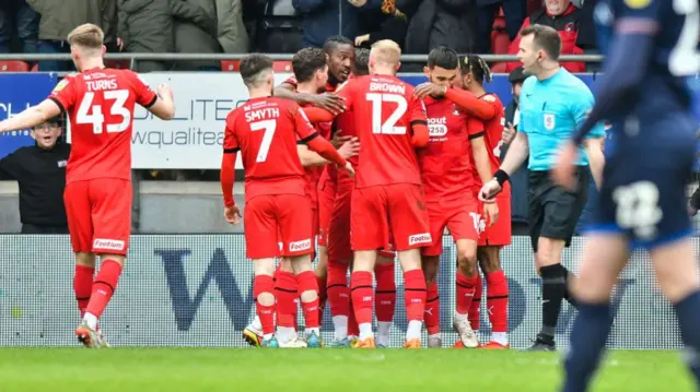 Leyton Orient celebrate a goal