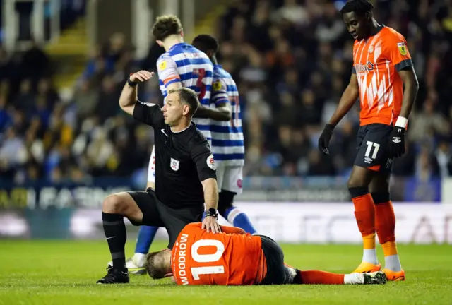 Luton's Cauley Woodrow requires treatment