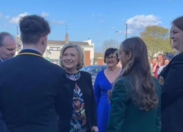 HIllary Clinton in Limavady