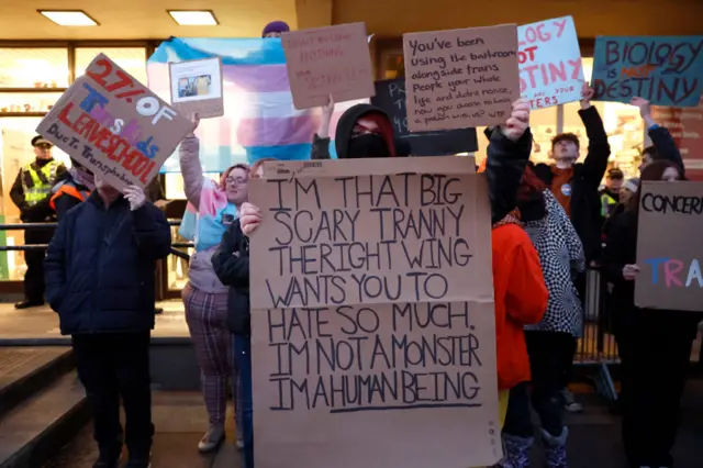 Trans protest