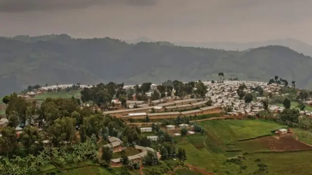 A view of Kiziba Refugee Camp in Rwanda