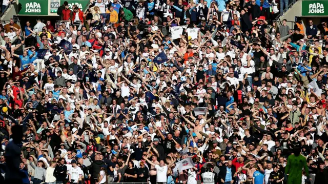 Bolton fans celebrate