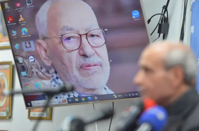 Tunisian Opposition Ennahda Party's Press Conference After Leader Arrested