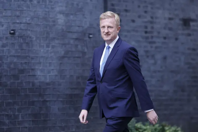 Oliver Dowden outside No 10 last year