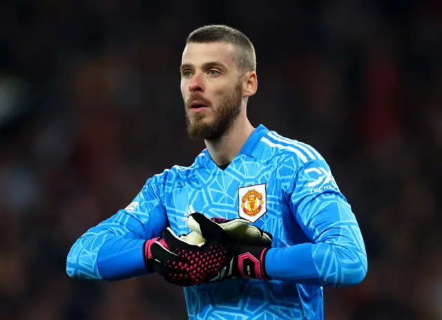 David de Gea playing for Manchester United