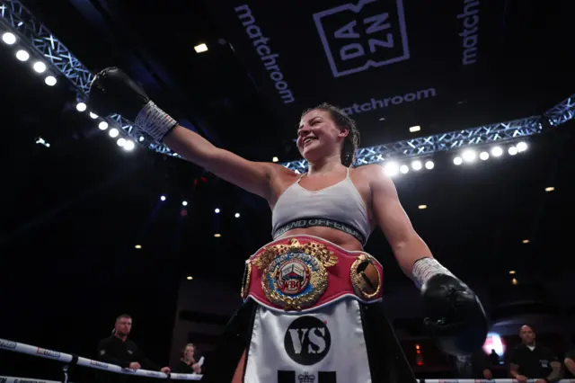 Sandy Ryan with her world title