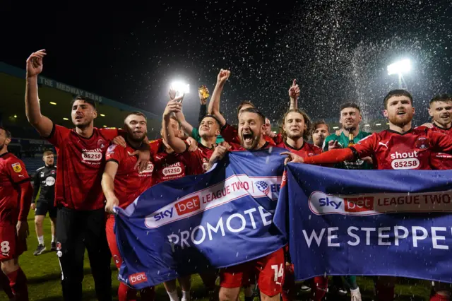 Leyton Orient celebrate promotion