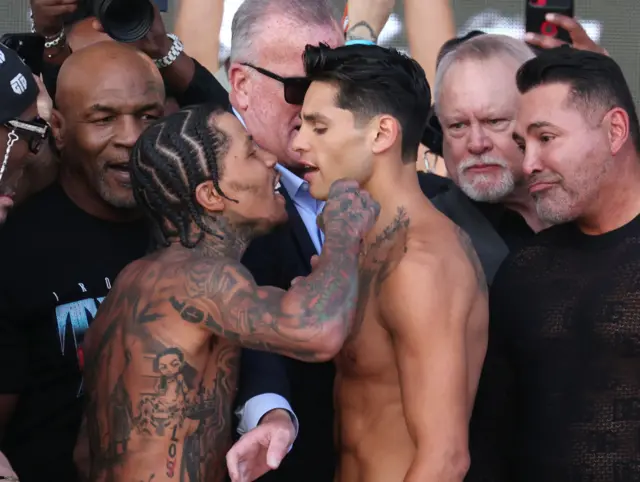 Gervonta Davis and Ryan Garcia face off