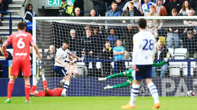 Sammie Szmodics has a goal disallowed for handball