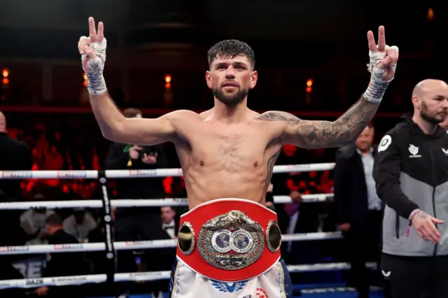 Joe Cordina with his world title