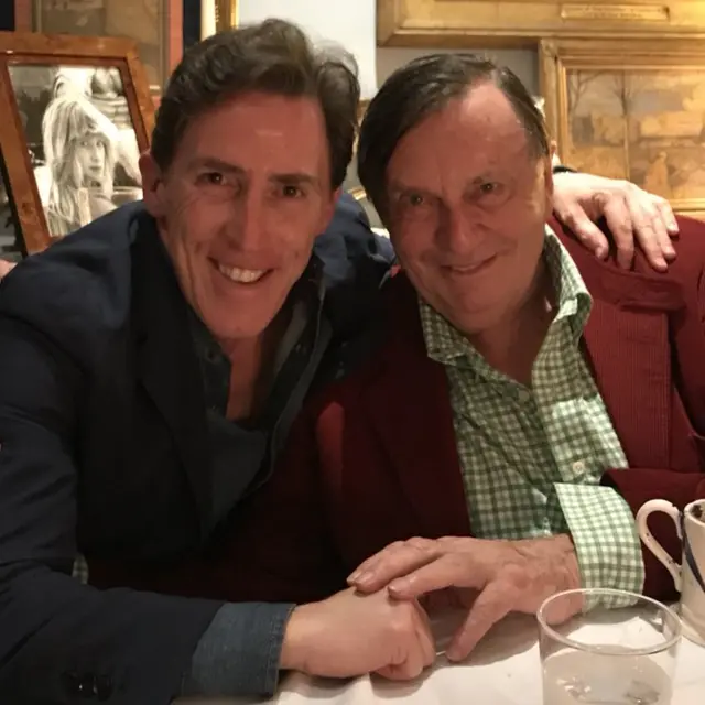 Rob Brydon and Barry Humphries