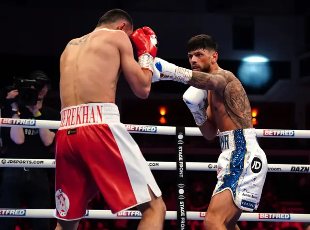 Joe Cordina aims a punch