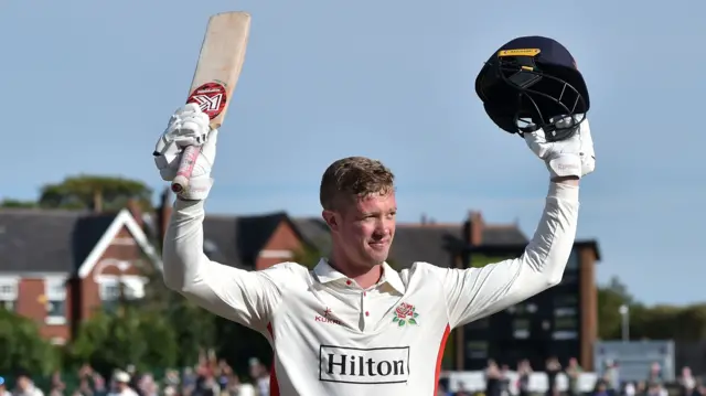 Keaton Jennings after scoring a career-best 318 v Somerset