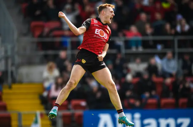 Liam Kerr celebrates his goal